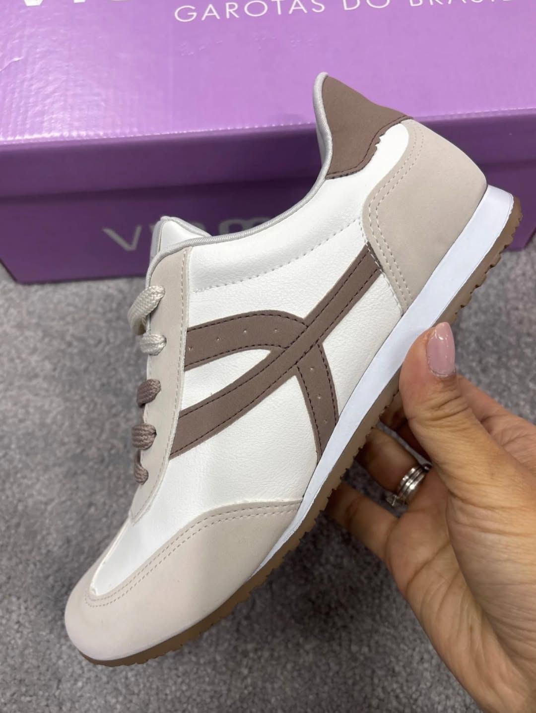 Tênis Via Marte Casual Glam - Marrom