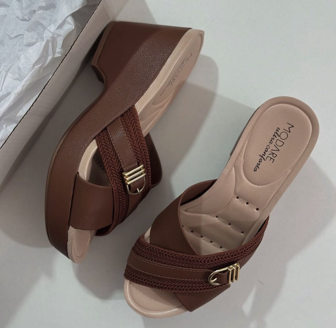 Tamanco Anabela Modare Ultra Conforto