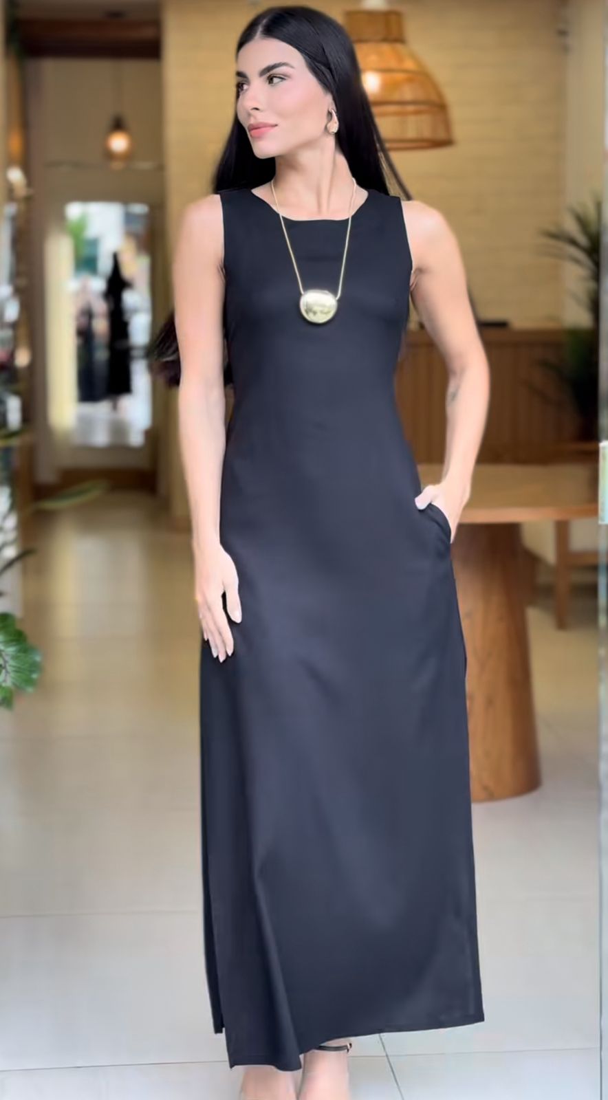Vestido Longo Black Elegance
