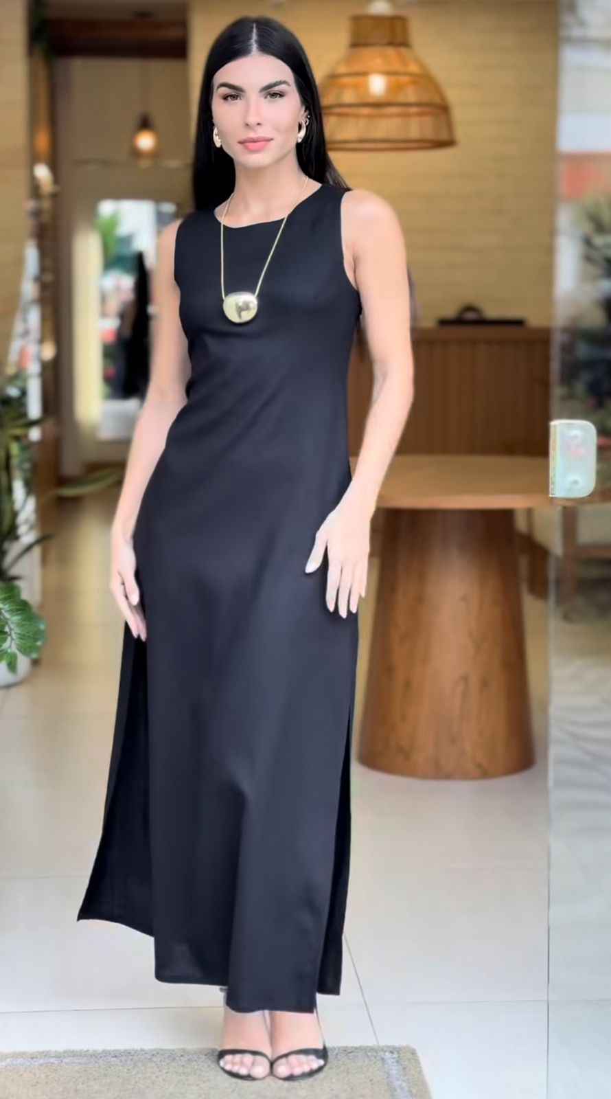 Vestido Longo Black Elegance
