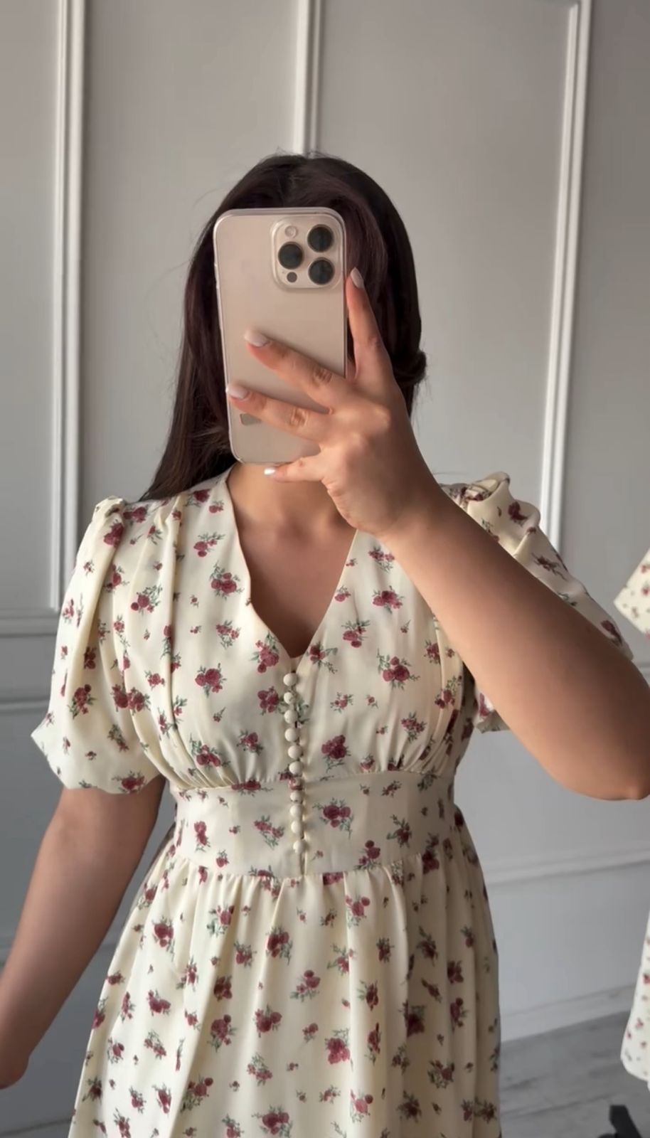 Vestido Midi Floral Encanto Vintage