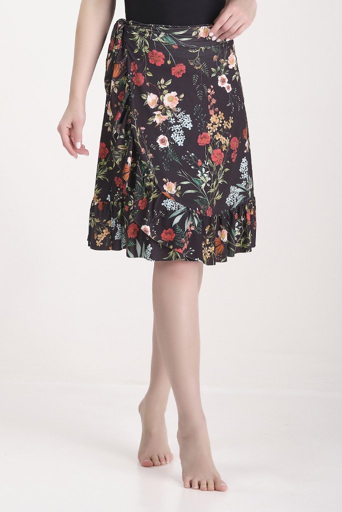 Short Saia Moda Praia Estampa Exclusiva Proteção UV