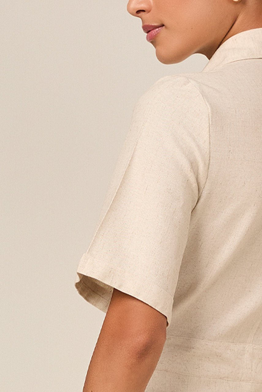 Chemise Viscolinho Natural Com Elastano Titanium Jeans