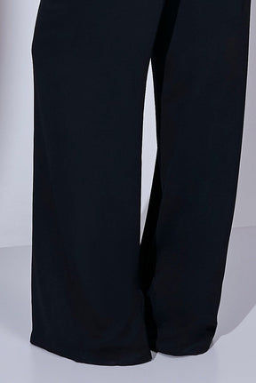 Calça Preto Comfy Cós Com Lastex