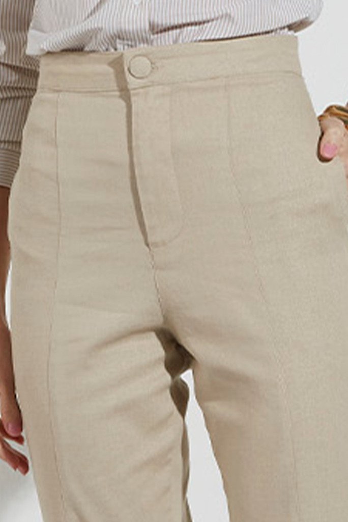 Calça Slim Sarja Cáqui