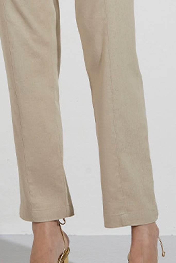 Calça Slim Sarja Cáqui