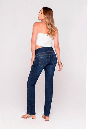 Calça Jeans Reta Com Puídos