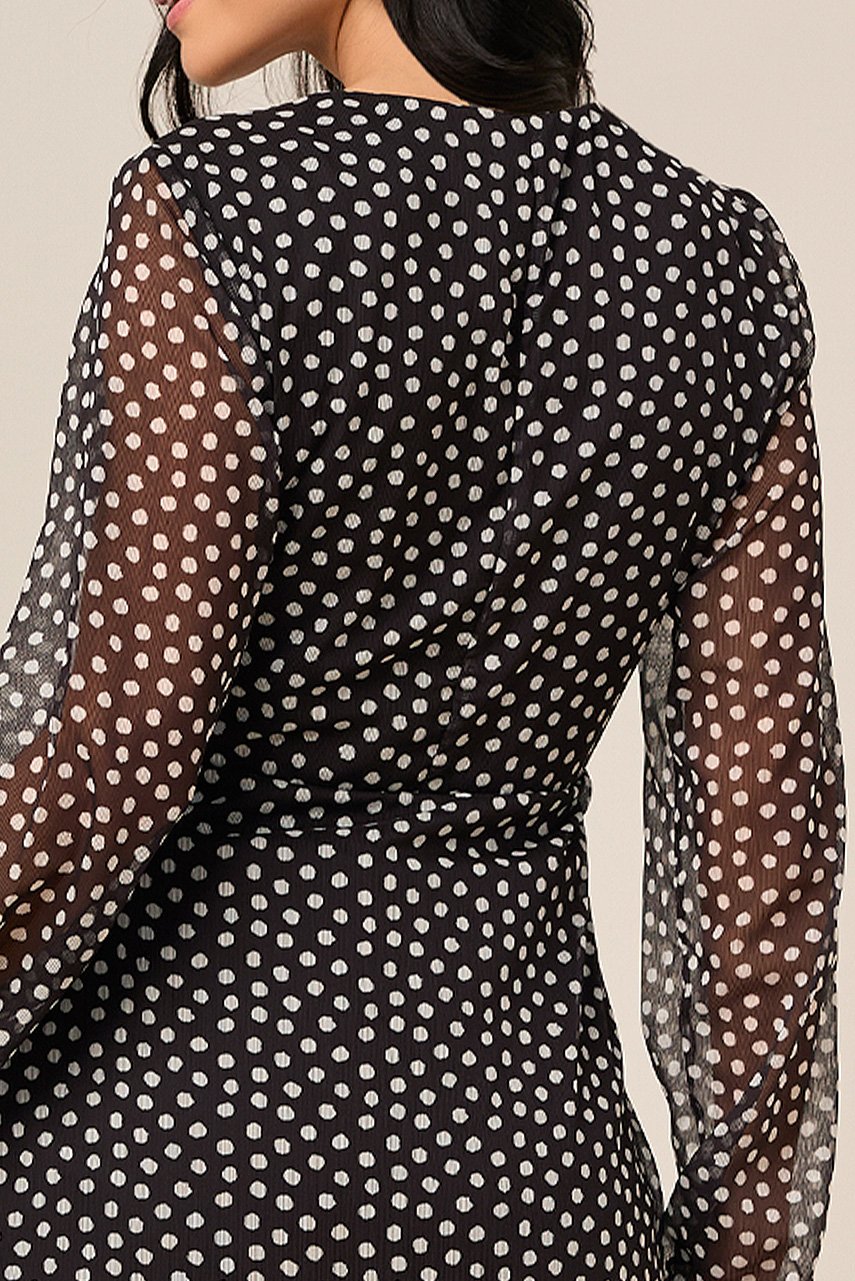 Vestido Longo Chiffon Estampa Exclusiva Com Faixa Titanium Jeans