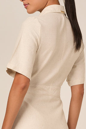 Chemise Viscolinho Natural Com Elastano Titanium Jeans