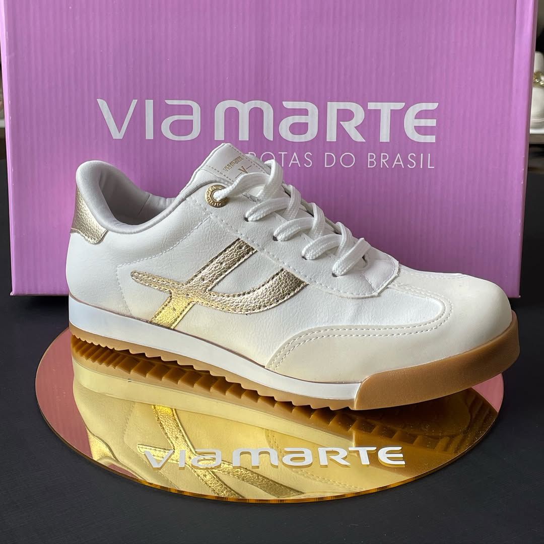 Tênis Via Marte Casual Glam - Branco