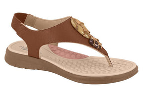 Sandália Feminina Modare Comfort Luxo com Pedrarias - Preto