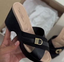 Tamanco Anabela Modare Ultra Conforto - Preto