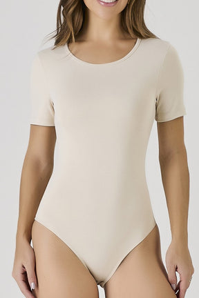 Body Feminino Off White Poliamida Relevo Proteção Solar