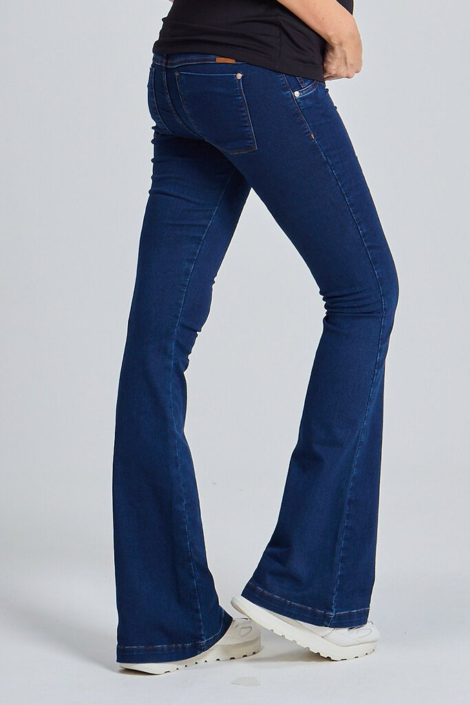 Calça Jeans Flare Cós Com Elástico