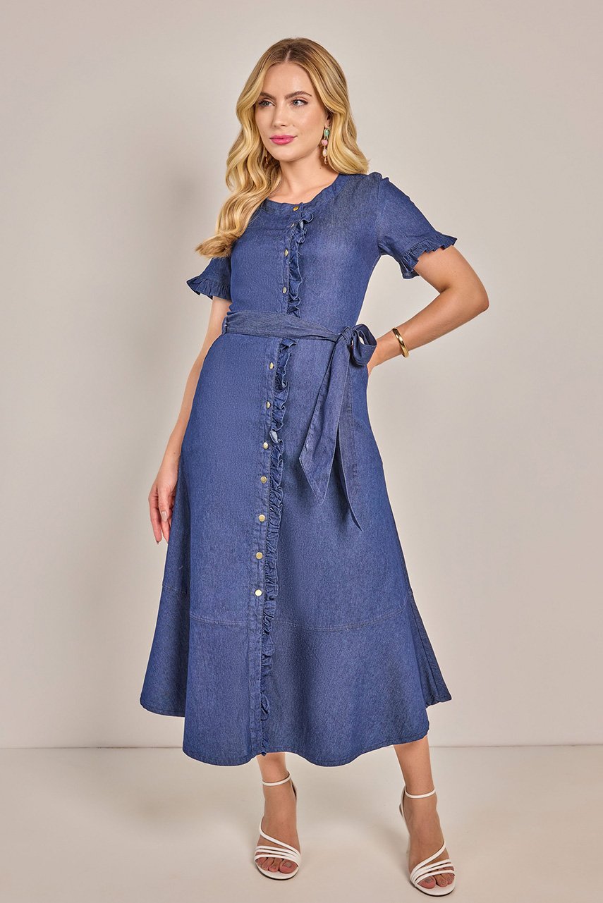 Chemise Azul Jeans Godê - Rosa Jeans