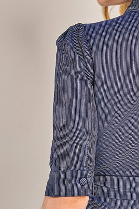 Chemise Godê Listrado Jeans - Rosa Jeans