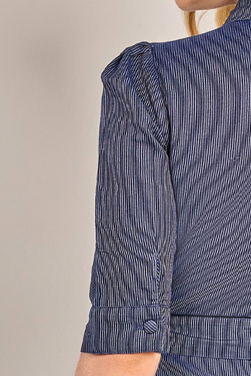 Chemise Godê Listrado Jeans - Rosa Jeans