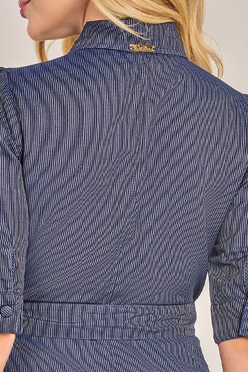 Chemise Godê Listrado Jeans - Rosa Jeans