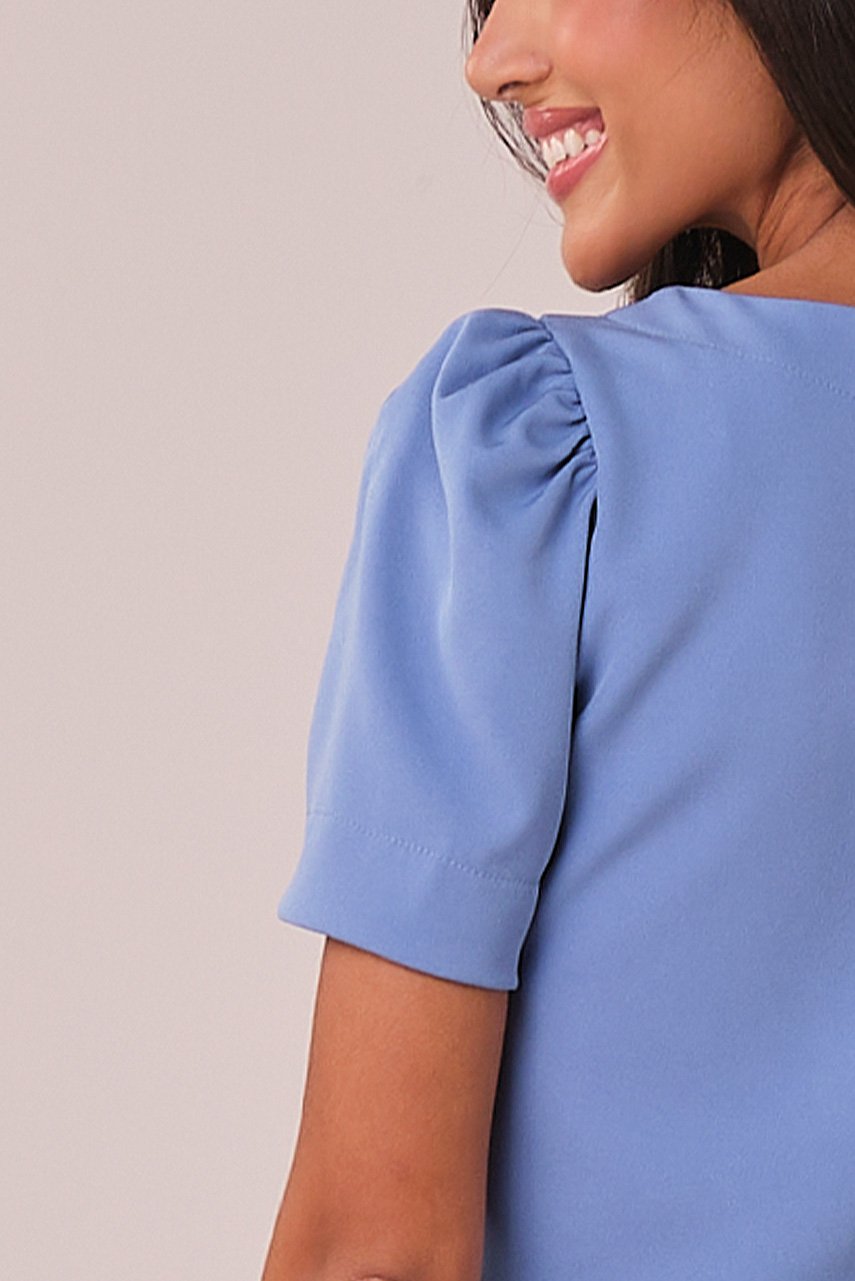 Conjunto Azul Curto na Alfaiataria Godê