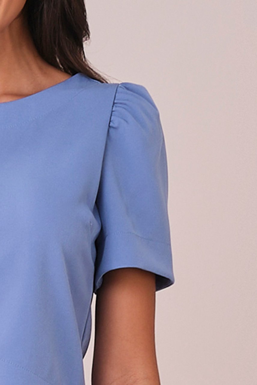 Conjunto Azul Curto na Alfaiataria Godê