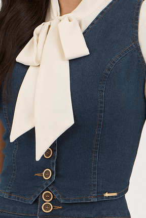 Conjunto Azul Jeans Midi
