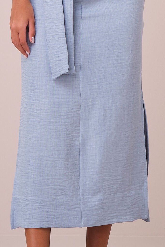 Conjunto Azul Maxi Midi na Alfaiataria Estruturado