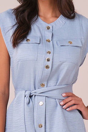 Conjunto Azul Maxi Midi na Alfaiataria Estruturado