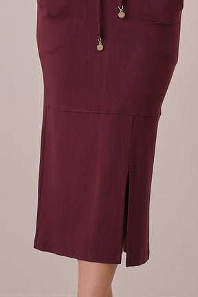 Conjunto Bordô Midi Malha