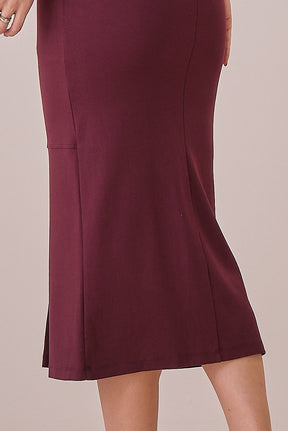 Conjunto Bordô Midi Malha