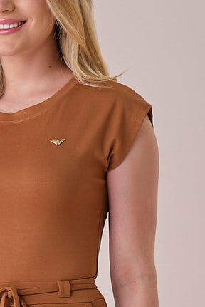 Conjunto Caramelo Midi Malha