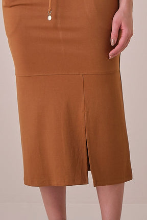 Conjunto Caramelo Midi Malha