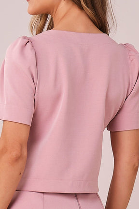 Conjunto Rosa Curto na Alfaiataria
