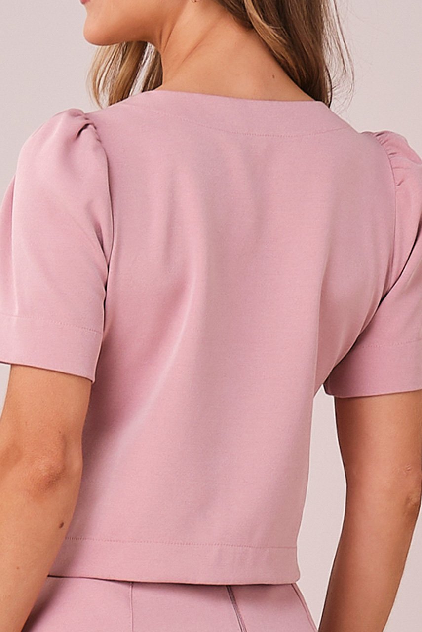 Conjunto Rosa Curto na Alfaiataria