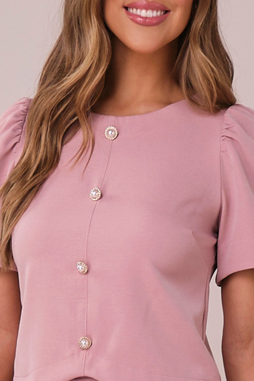 Conjunto Rosa Curto na Alfaiataria
