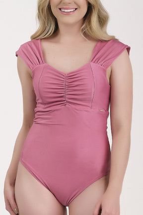 Maiô Feminino Rosa Líris Poliamida Bojo Removível