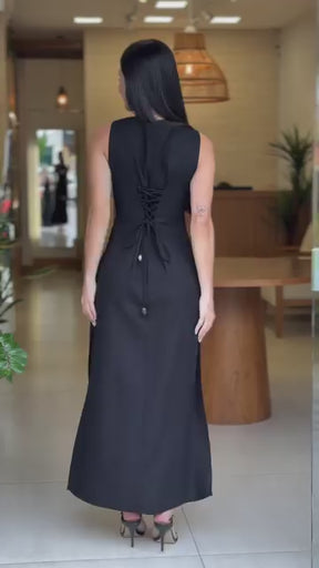 Vestido Longo Black Elegance