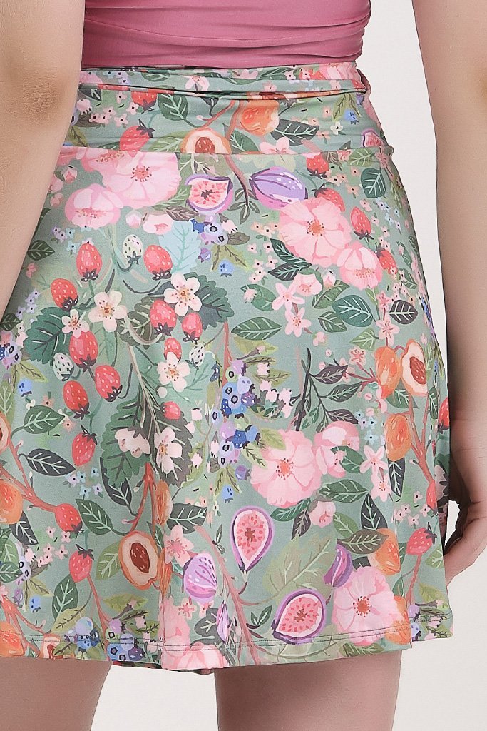 Short Saia Moda Praia Transpassado Estampa Exclusiva