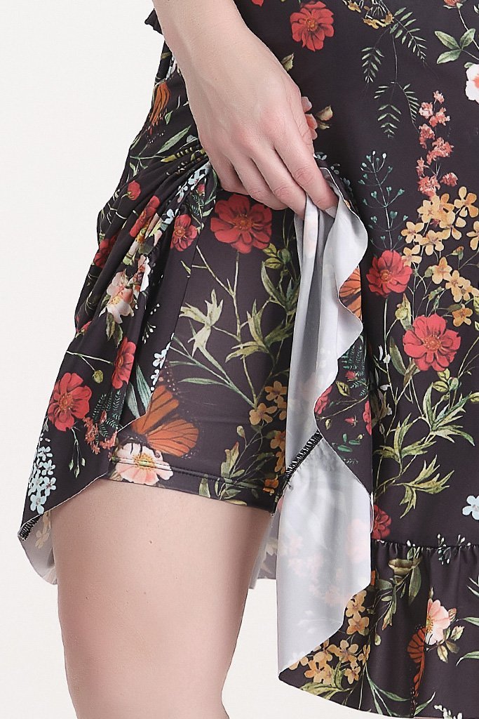Short Saia Moda Praia Estampa Exclusiva Proteção UV