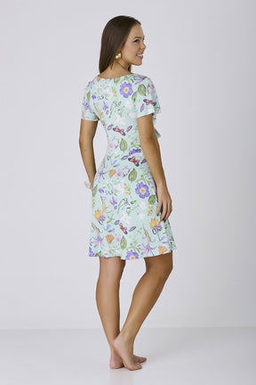 Vestido Verde Moda Praia Com Short Estampa Exclusiva