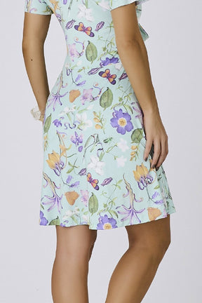 Vestido Verde Moda Praia Com Short Estampa Exclusiva