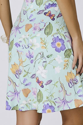 Vestido Verde Moda Praia Com Short Estampa Exclusiva