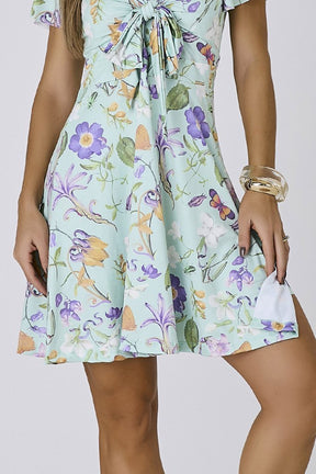 Vestido Verde Moda Praia Com Short Estampa Exclusiva