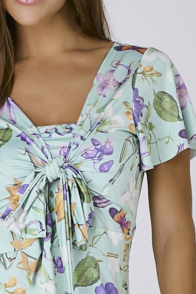 Vestido Verde Moda Praia Com Short Estampa Exclusiva